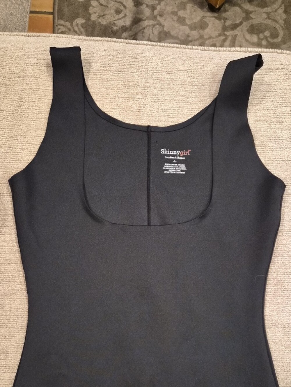 Skinnygirl Black Kids Shaping One-Piece Bodysuit - Picture 3 of 7